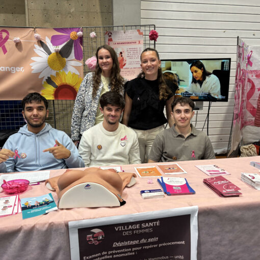 Les étudiants de 2ème année du DTS IMRT ont participé au Village Santé des Femmes